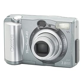 Canon PowerShot A40 Digital Camera with Free 32MB CF Card [2.0MP 3xOptical]