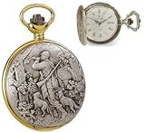 Pocket Watch - Jacques du Manoir Brass Case Hunter's Watch