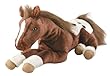 Plush "S'more" Resting Horse Dark Bay Appaloosa