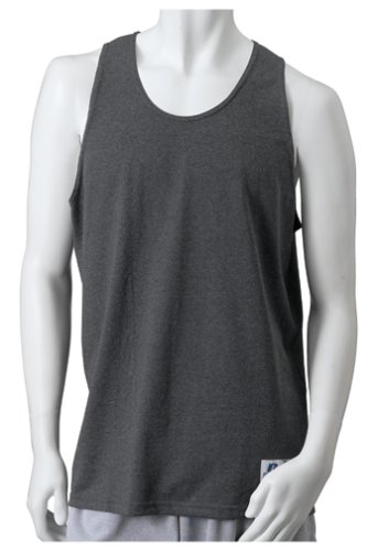 Russell Athletic Men's Basic Cotton Tank,Graphite,Medium