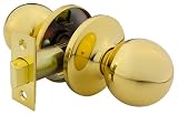 Yale Security Barricade Ball Passage Knob, Polished Brass #100RB-C3-4