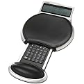 Datexx MouseStation Executive Leather Mouse Pad with Calculator and World Time Clock - 215WTLG