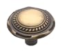 Amerock BP776-AE Classic Accesnts Knob Carriage Antique Brass, 1-1/4-Inch Diameter