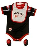 New Jersey Devils Team Color Creeper with Bib and Booties