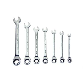 Crescent FRR7 7 Piece 5 16-Inch to 3 4-Inch 72 Tooth Reversible Ratcheting Combination... by Cooper Hand Tools