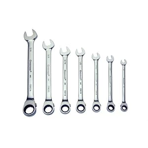 Crescent FRR7 7 Piece 5 16-Inch to 3 4-Inch 72 Tooth Reversible Ratcheting Combination... by Cooper Hand Tools