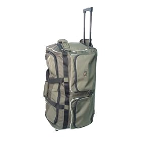 Travelers Club Olive Colored 29 inch Rolling Duffle