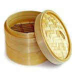 Two Tier 8" Bamboo Steamers with Lid