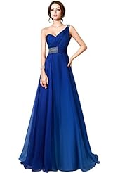 Backless Lace One Shoulder Chiffon Prom Dress/Party Dress 