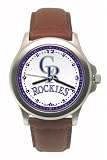 Colorado Rockies Rookie Leather Watch