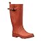 Solid-Rubber Rain Boots - Matte Red