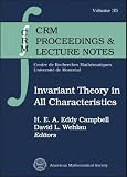 Invariant Theory in All Characteristics (Crm Proceedings & Lecture Notes, V. 35)