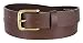 Mens Solid Piece Genuine Leather Casual Dress Belt Made In USA (Brown,34)