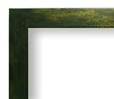 8 x 10 , 8x10 Green picture frame with glass, backing, and hanging hardware