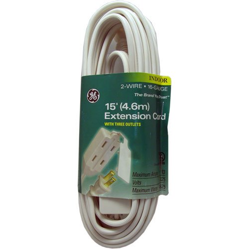 Ge Extension Cord, 15 Foot
Ge Extension Cord, 15 Foot