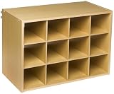 Rubbermaid 3E29 Configurations Shoe Cubby Hanging Unit, Maple