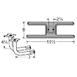 H-Shaped Twin Cast Iron Burner Special Venturi