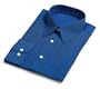 IZZUE Men's Point Collar Regular Cuff Dress Shirt, French Blue, 15.5-34/35