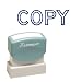 Xstamper(R) One-Color Title Stamp, Pre-Inked, Copy, Blue