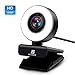 PC Webcam for Streaming HD 1080P, Vitade 960A USB Pro Computer Web Camera Video Cam for Mac Windows Laptop Conferencing Gaming Xbox Skype OBS Twitch Youtube Xsplit GoReact with Microphone & Ring Light
