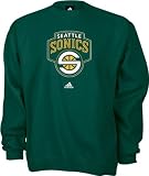 Seattle Sonics Primary Logo Fleece Crewneck Sweatshirt