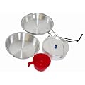 HIGHLANDER 5 PIECE COMPACT CAMPING COOK SET POTS PANS