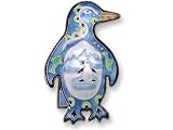 Clearly Charming Penguin Montage Silver & Enamel Pin