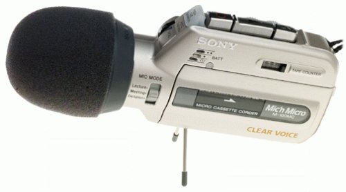 Sony M-100MC Microcassette Recorder with Voice Operated Recording