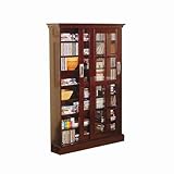 Espresso Sliding Door Media Cabinet