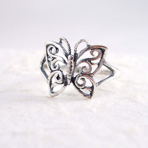 Click here to buy Sterling Silver Butterfly Ring.