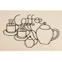 Black Wrought Iron Coffee Wall Art Decor Plaque