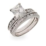 Charlotte's Classic Channel Set CZ Engagement Set