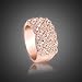 Fashion Plaza Ring Band CZ Use Austrian Crystal Engagement Wedding R239