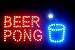 Beer Pong Bar Neon LED Sign - Flashing Lights