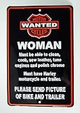 Metal Parking Sign - Harley Good Woman Wanted