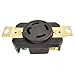 Superior Electric YGP028F Twist Lock Wall Mount Electrical Receptacle 4 Wire, 30 Amps, 250V, NEMA L15-30R