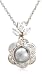Cubic Zirconia and Glass Pearl Floral Pendant by Margot Townsend, 20