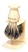 Edwin Jagger Best Badger Shaving Brush With Drip Stand, Imitation Ivory, Medium