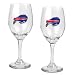 NIB Buffalo Bills NFL 2pc Team Wine Glass Cup Set
