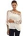PattyBoutik Women's Lace One Shoulder Kimono Sleeve Top