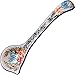 Polish Pottery Ceramika Boleslawiec,  1025/238, Ladle Small, 2 1/2 by 7 Inches long - Capacity of 3 Teaspoons, Royal Blue Patterns with Red Cornflower and Blue Butterflies Motif