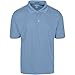 Premium Wear Men's Polo T-Shirts, High Moisture Wicking Dry Fit Performance Athletic Short-Sleeved Polo T-Shirts with Collar for Golf, Tennis, Work, Daily, Casual Light Blue