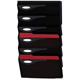Rubbermaid 16763 Classic hot file 7-pocket wall system w/labels/holders, legal/printout, smoke