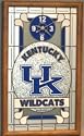 Kentucky Wildcats Stained Glass Wall Clock