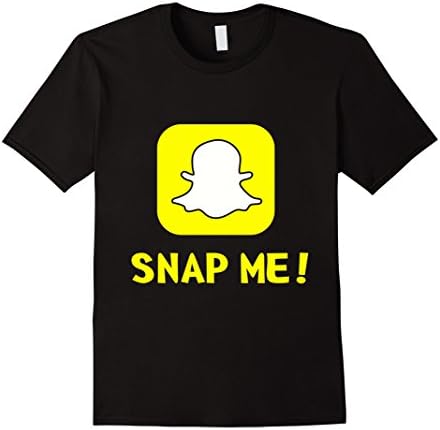 Men's SNAP ME Tee - T-shirt Black tshirt for Woman Kids T shirts Small Black