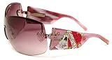 AUTHENTIC ED HARDY SUNGLASSES EHS 023 PINK PINK ZEKE