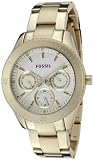 Fossil Women's Stella ES2820 Gold Stainless-Steel Quartz Watch with Gold Dial