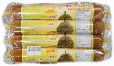 Preserved Durian/ฺBoomchai Monthong Paste/Save pack!!!! (100 G X 4 Pcs) (Free A Gift Elephant Cotton Key Chain Handmade)