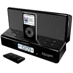 New Ihome Sdi Technologies Ih27b Portable Travel Alarm Clock For Apple Ipod Lcd Power Adaptor
