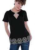 Chicago White Sox Women's Poplin Peasant Top 2 - by Alyssa Milano
